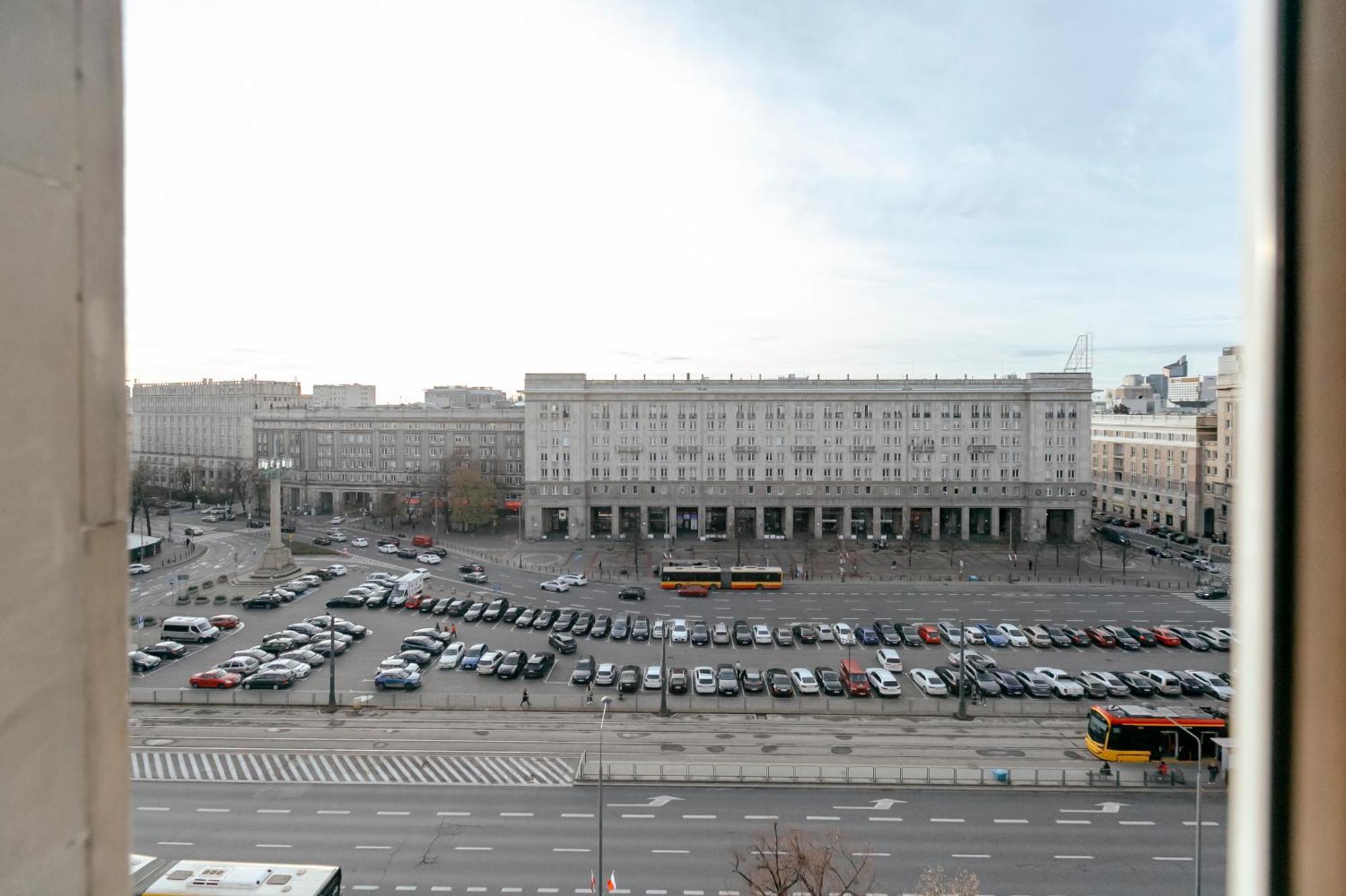 Plac Konstytucji 6 Orange - Apartament Dla 4 Osob - Bezplatny Parking - Free Parking - Piekny Widok Na Panorame Warszawy Warschau Buitenkant foto